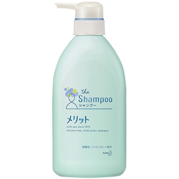 kao花王merit弱酸性无硅油洗发水480ml