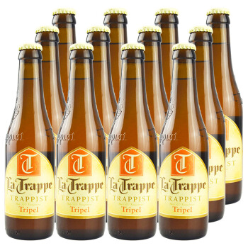 荷兰进口啤酒荷兰修道院康文教堂三料啤酒 La Trappe Tripel 330mL*12瓶