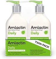 AmLactin 日常保湿润肤露 | 即时保湿，缓解粗糙 | *阿尔法羟基*轻柔去角质 | 平滑干燥皮肤 | 2 Packs of 20oz bottles