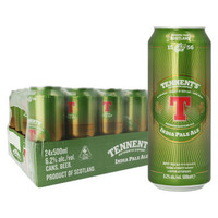 替牌（Tennent）IPA啤酒听装500ml*24听 整箱装  精酿啤酒 英国进口 *2件