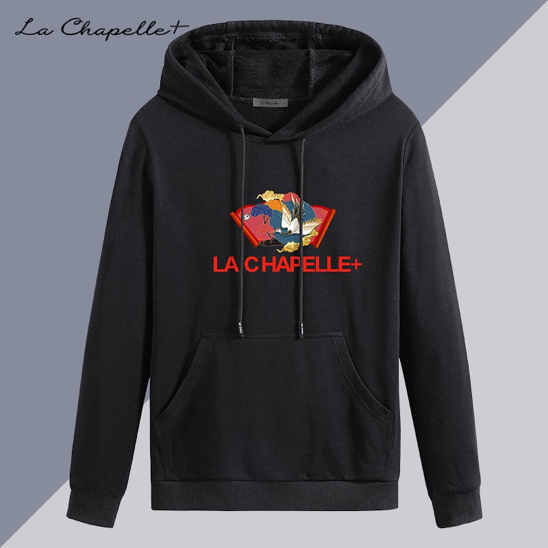 La Chapelle 拉夏贝尔 男士长袖纯棉连帽卫衣