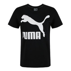 puma彪马女装新款跑步训练经典logo款圆领短袖t恤2pu57940661