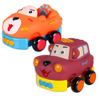 YIER 婴儿玩具回力车1-3岁宝宝玩具车软胶益智早教迷你卡通玩具车儿童玩具 2只装 *3件