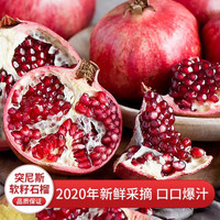 【京东速运】 四川会理突尼斯软籽甜石榴5斤装 新鲜水果