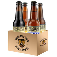 Belching Beaver 打嗝海狸 美国 原装进口 精酿啤酒 多口味随机四款各1瓶355mL*4瓶