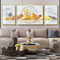 现代简约客厅装饰画沙发背景墙壁画卧室餐厅书房三联组合挂画墙画