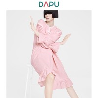 DAPU 大朴 AE3F12206 秋季纯棉纱布长袖家居裙