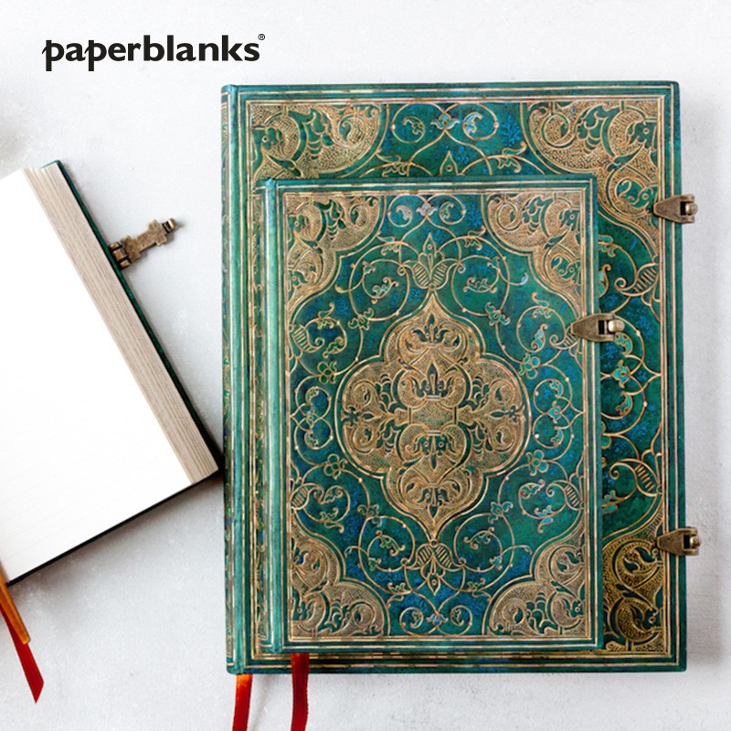 paperblanks 绿松石编年史系列 古典森林绿色系 精装复古笔记本