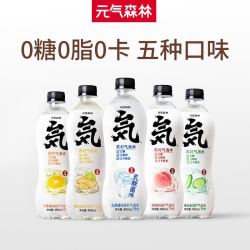 元気森林无糖0脂肪气泡水元気水4口味480ml5瓶