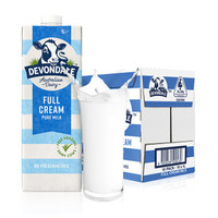 Devondale 德运 全脂高钙纯牛奶 1L*10盒