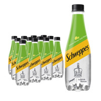 限华北：Schweppes 怡泉 无糖零卡 柠檬味苏打水 汽水饮料 400ml*12瓶