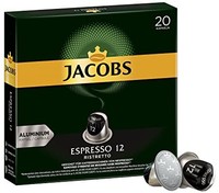 Jacobs 咖啡胶囊 Espresso Ristretto，浓度12/12，200粒兼容Nespresso，10 x 20杯