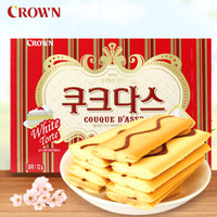 韩国进口 克丽安 奶油 白巧克力夹心饼干  礼盒128g(新老包装随机发货） *7件