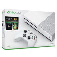 微軟（Microsoft）國行Xbox One S 1TB 限量套裝 光環：士官長合集 + 雷曼傳奇