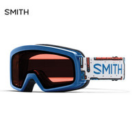 美国进口SMITH史密斯儿童滑雪眼镜护目镜镜红色镜片/白框/粉框/蓝框RASCAL儿童款 红镜蓝框RS1ETBX19