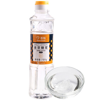 Bakerdream 百钻 麦芽糖浆700g 水饴透明玉米糖浆家用做月饼面包牛轧糖烘焙原料