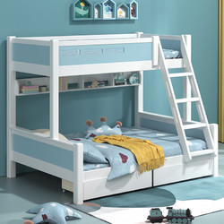 爱果乐儿童上下床双层全实木高低子母床多功能组合床上下铺两层床