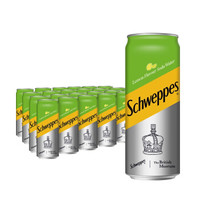 限华北：Schweppes 怡泉 柠檬味 苏打水 330ml*24罐 *4件