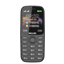 philips飞利浦e102a移动联通版2g手机陨石黑