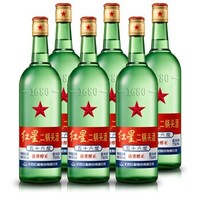 北京红星二锅头 （原出口型）56度大二白酒750ml*6瓶 整箱装 新老包装随机发货 *3件