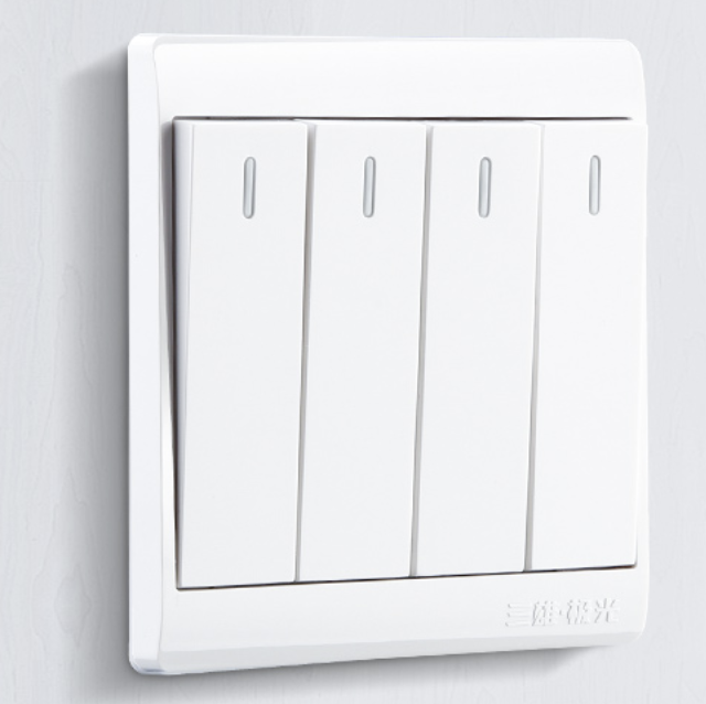 Pak 三雄极光  开关 四位双控