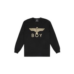 boylondon男士卫衣b93tl1001u黑金m