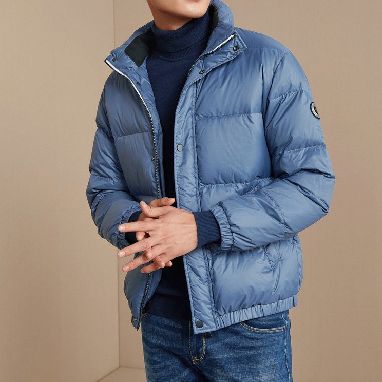 hla 海澜之家 休闲印花羽绒服外套
