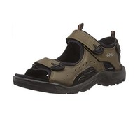 ecco 爱步 Yucatan Sandal-M 男士凉鞋 41 黑/绿