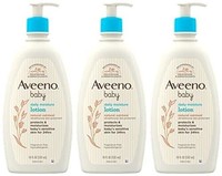Aveeno 艾維諾 嬰兒日常保濕乳液 適合嬌嫩肌膚 天然膠體燕麥精華和二甲基硅 3片裝