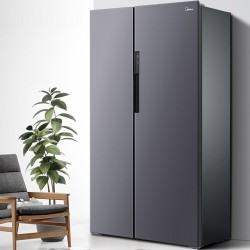 midea/美的bcd-606wkpzm(e) 对开门双开门电冰箱智能变频家用无霜