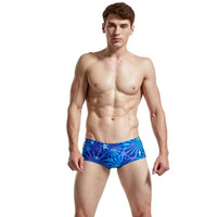 飘（FEW) FEW飘泳裤新款专业游泳裤训练泳裤时尚印花M2141 02蓝色 S *7件