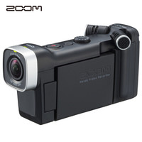 日本ZOOM Q4n 黑色 高清数码手持视频录音机麦克风 专业摄像/录音一体机 乐器学习商务采访机