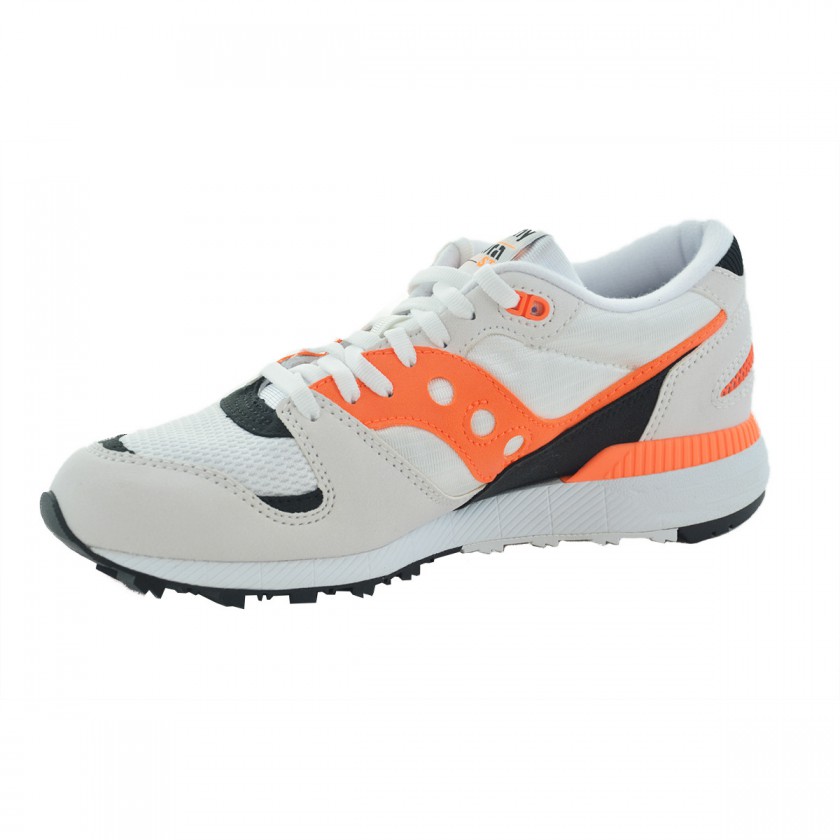saucony 索康尼 azura 男士跑鞋 s70437-2 白/橘黄/黑 40