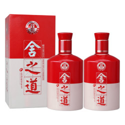 88vip:舍得舍之道50度500ml*2瓶装 100ml品味舍得38度小酒浓香型礼品