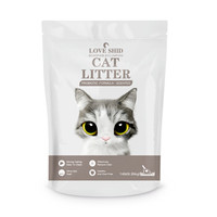 爱仕得（LOVE SHID）宠物用品 猫砂 无味低尘 结团吸水 矿土猫砂14lb（6.35kg） *2件