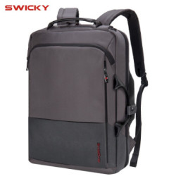瑞士swicky瑞驰电脑包男士背包商务双肩包多功能笔记本15.