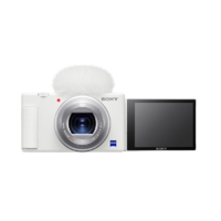 SONY 索尼 ZV-1 1英寸數碼相機 手柄電池套裝（9.4-25.7mm、F1.8）白色