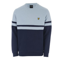 Lyle And Scott 苏格兰鹰 男装撞色圆领纯棉长袖打底衫