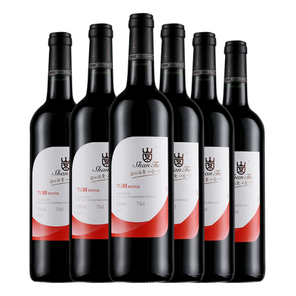 商品shan tu 山图tu88赤霞珠干红葡萄酒 750ml*6瓶整箱装