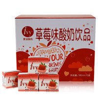 爱谊（Ivy）泰国原装进口酸奶饮品草莓味180ml*12盒 成人儿童酸乳酪饮品 *2件