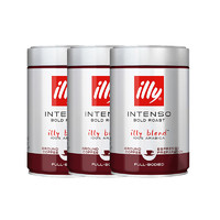 illy 意利 深度烘培咖啡粉 250g*3