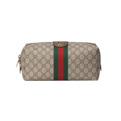 gucci 古驰 ophidia 572767 gg帆布红绿条纹手拿包