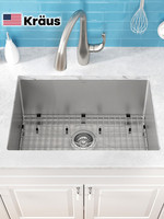 美国克劳思304不锈钢厨房手工水槽单槽水池洗碗槽洗菜盆100-26