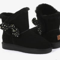 OZWEAR UGG 女士复古波点蝴蝶结 雪地靴 OB454