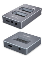 Acasis M.2硬盘盒底座nvme转USB3.1gen2pec外置接pcie读取器通用壳ngff笔记本3.0高速固态SSD脱机克隆底座