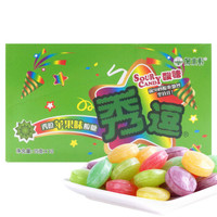 中国台湾进口 秀逗爆酸水果糖 青苹果味15g*12袋/盒 进口糖果 休闲食品硬糖 怀旧零食小吃 *6件