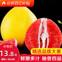 梅珍 新鲜柚子红肉蜜柚 新鲜水果红心柚子水果 含箱10斤(净果8.5-9斤)