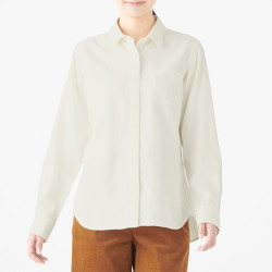 无印良品 muji 女式 新疆棉法兰绒 衬衫