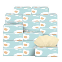 钟情本色抽纸整箱原生竹浆纸巾卫生纸母婴适用 22包整箱