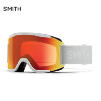 美国进口SMITH史密斯滑雪眼镜护目镜防雾装备滑雪镜红色镜片白框SQUAD - ASIAN FIT 红镜白框SQD2CPEWHV19-GA